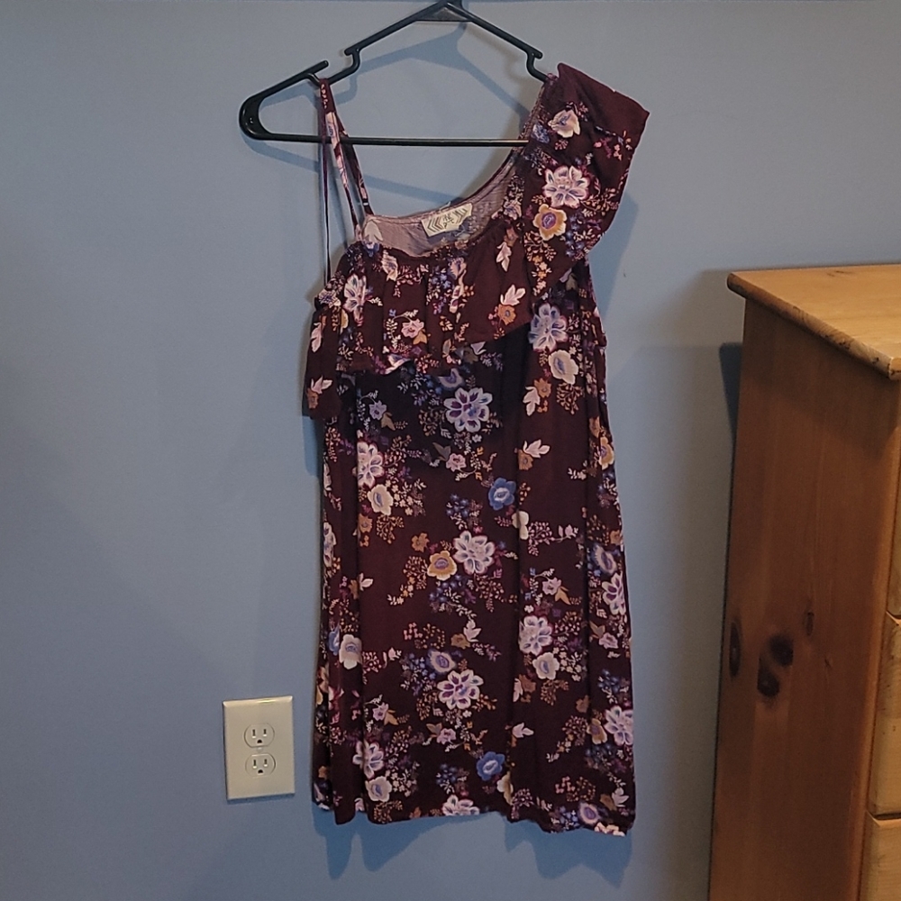 One shoulder mini dress